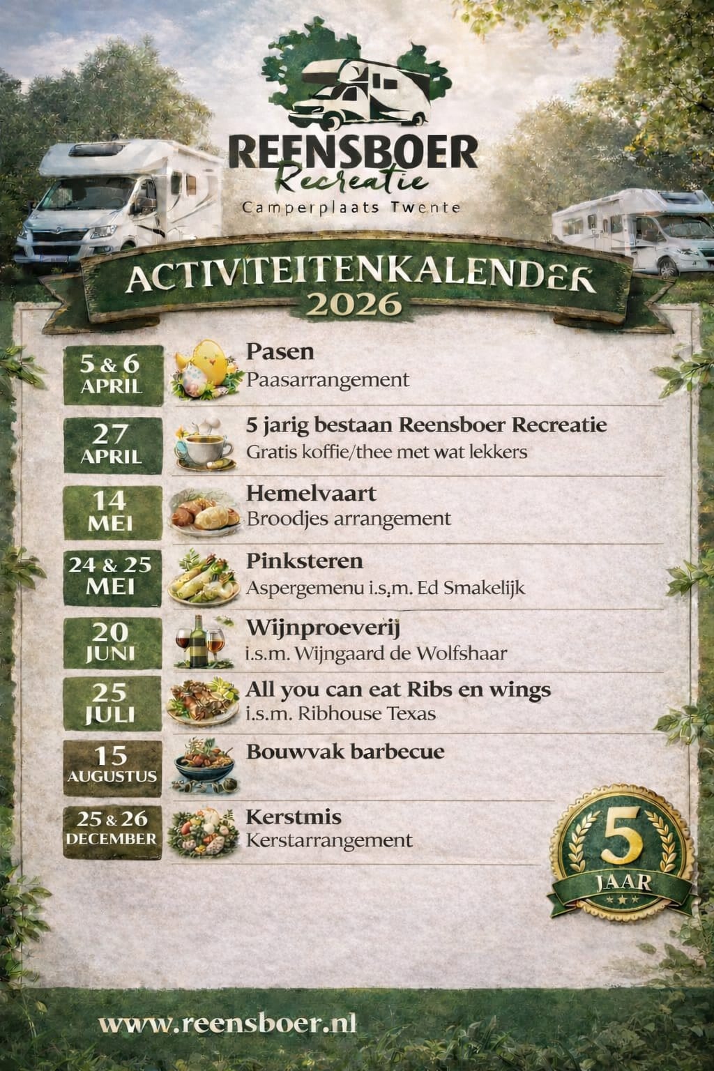 Activiteiten kalender 2026